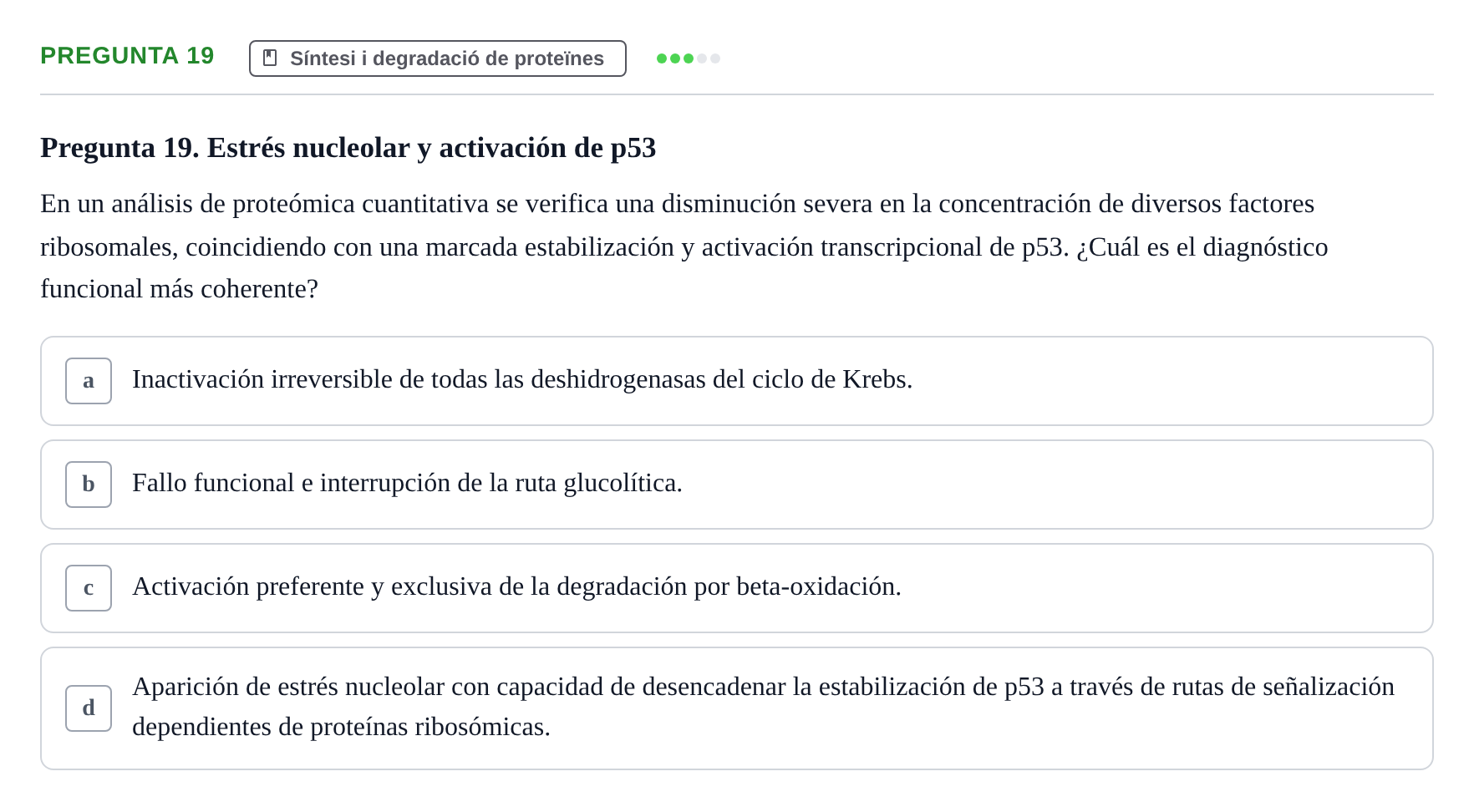 Enunciado: Pregunta 19