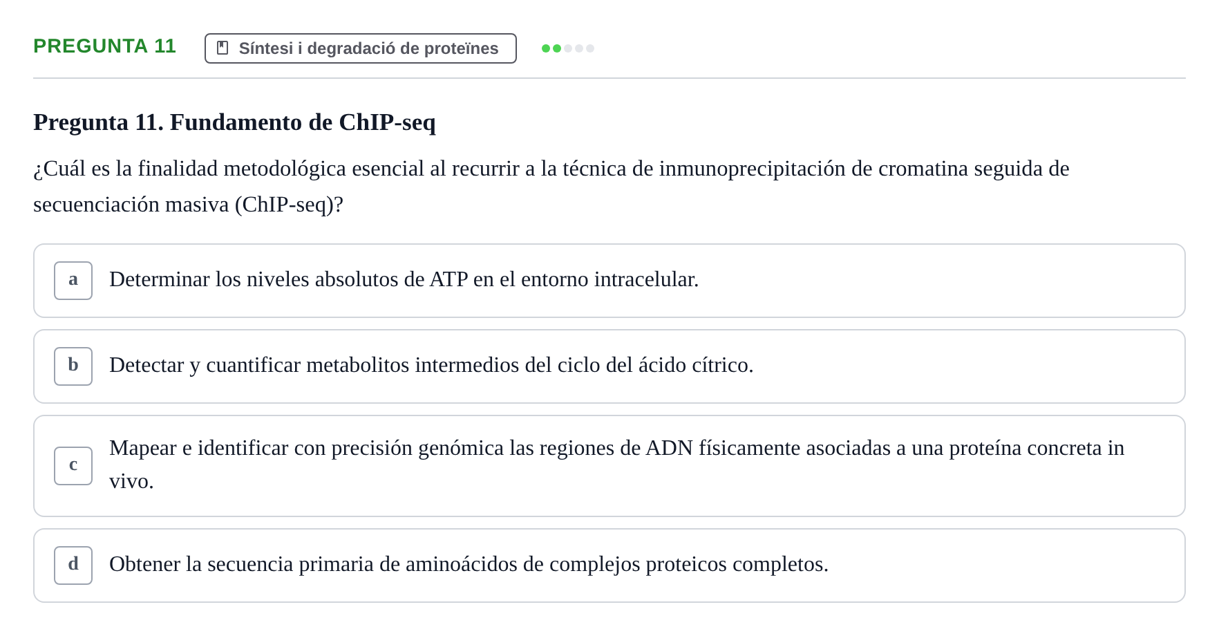 Enunciado: Pregunta 11