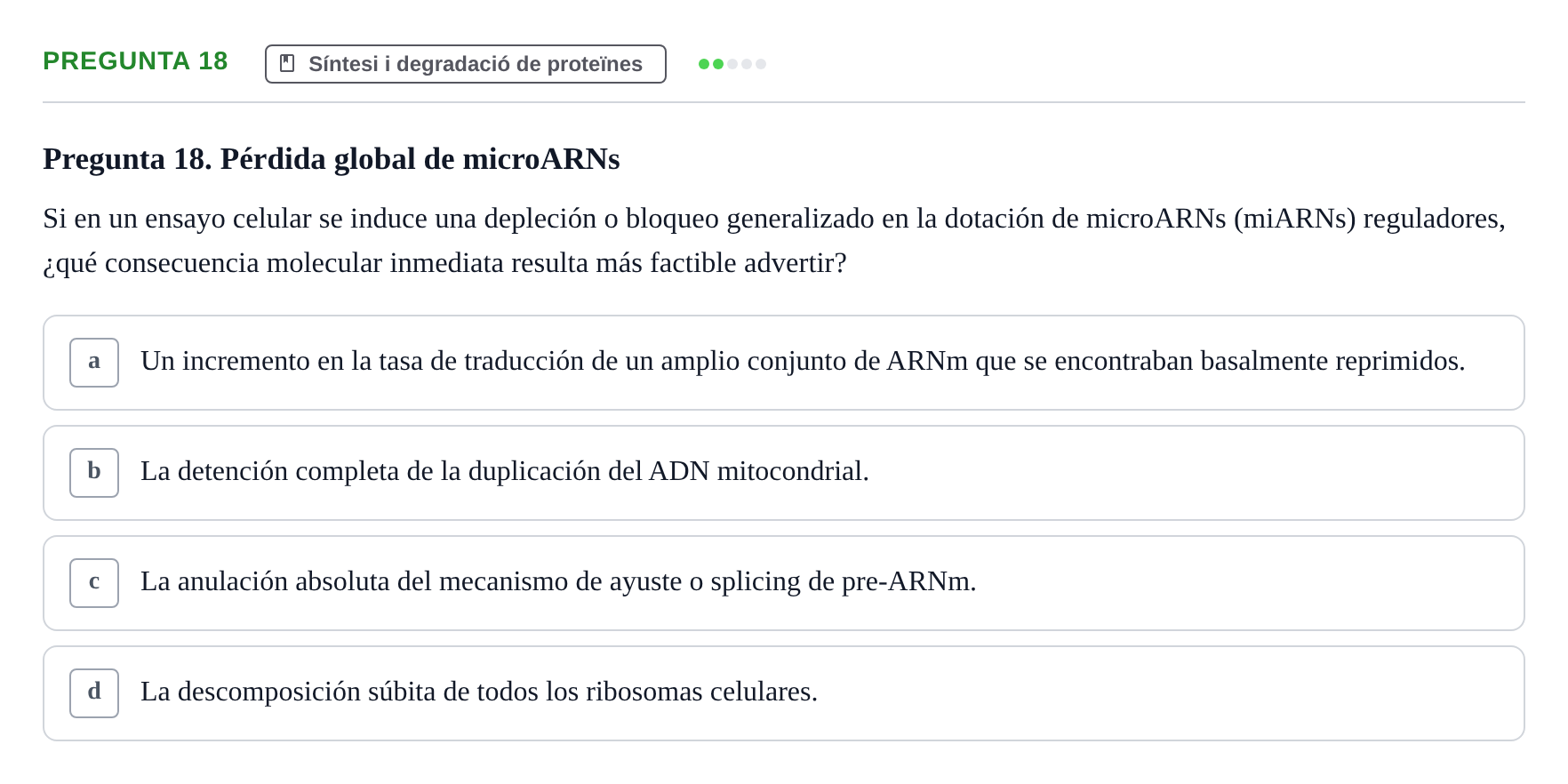 Enunciado: Pregunta 18