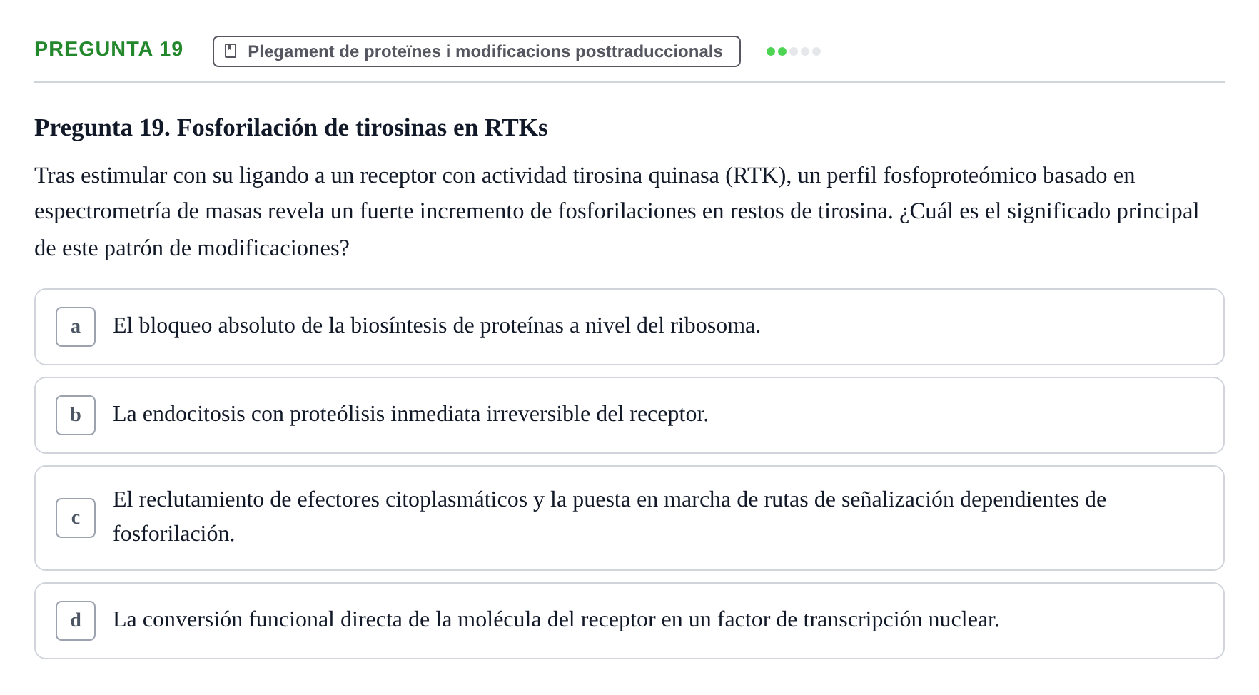 Enunciado: Pregunta 19