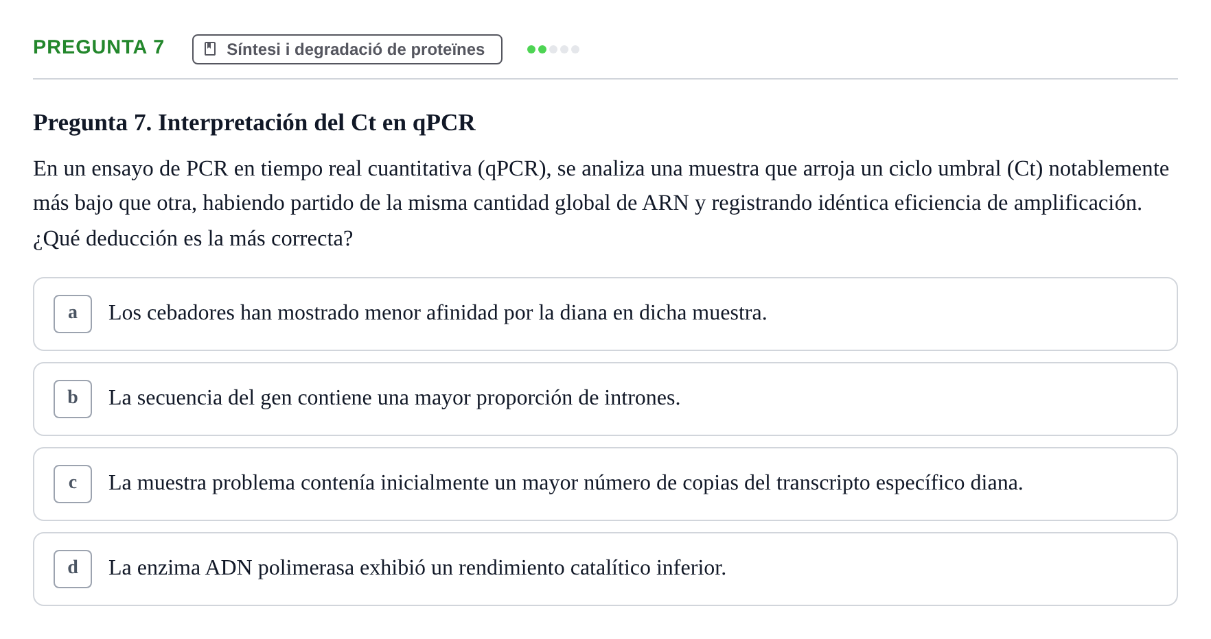 Enunciado: Pregunta 7