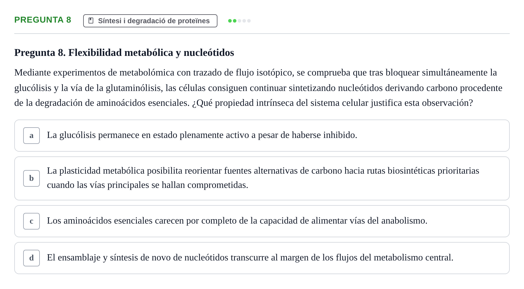 Enunciado: Pregunta 8
