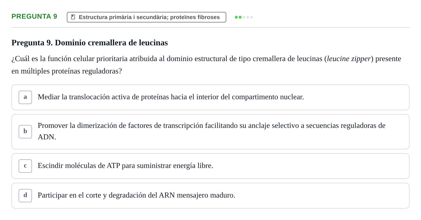 Enunciado: Pregunta 9