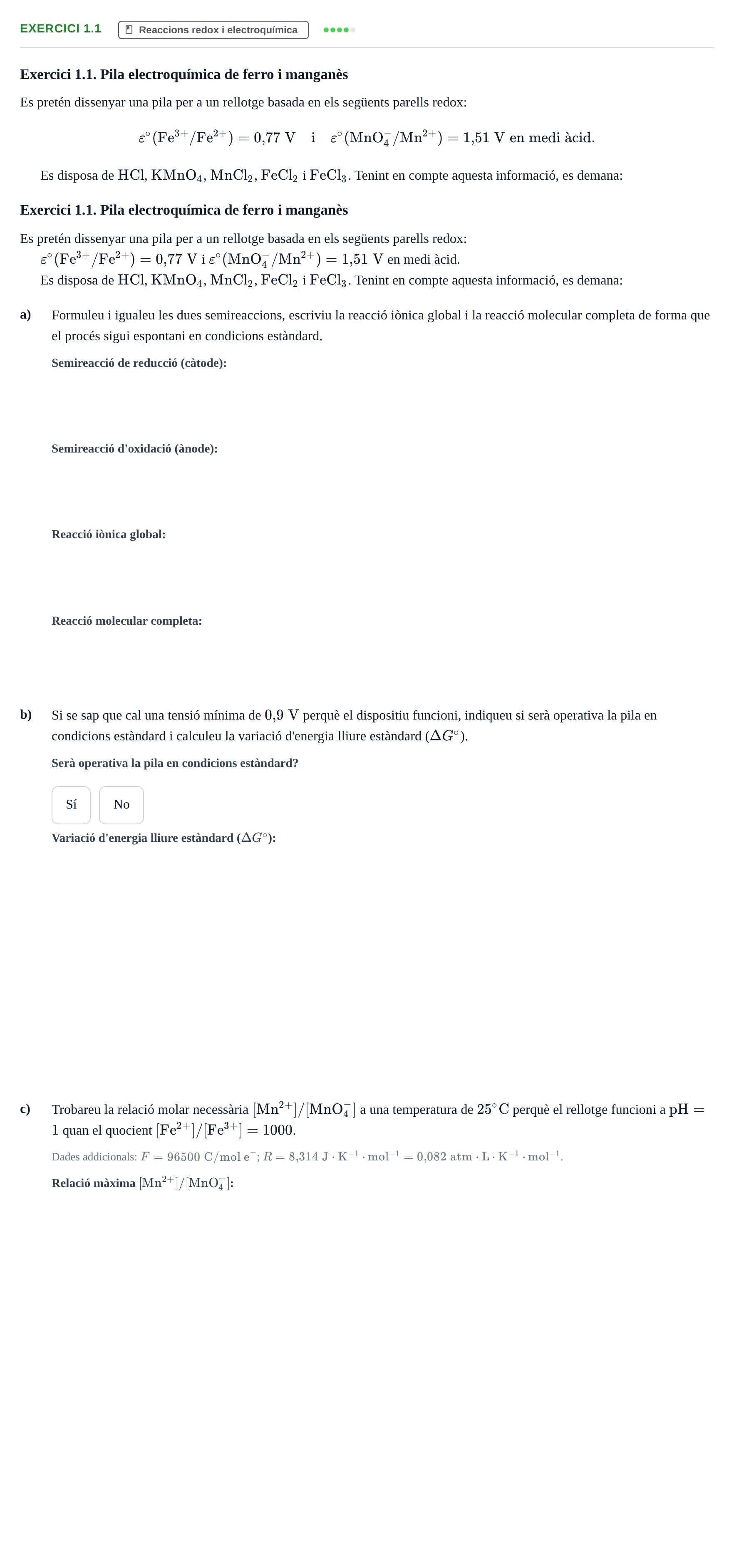 Enunciado: Exercici 1.1 · Química UB 2024
