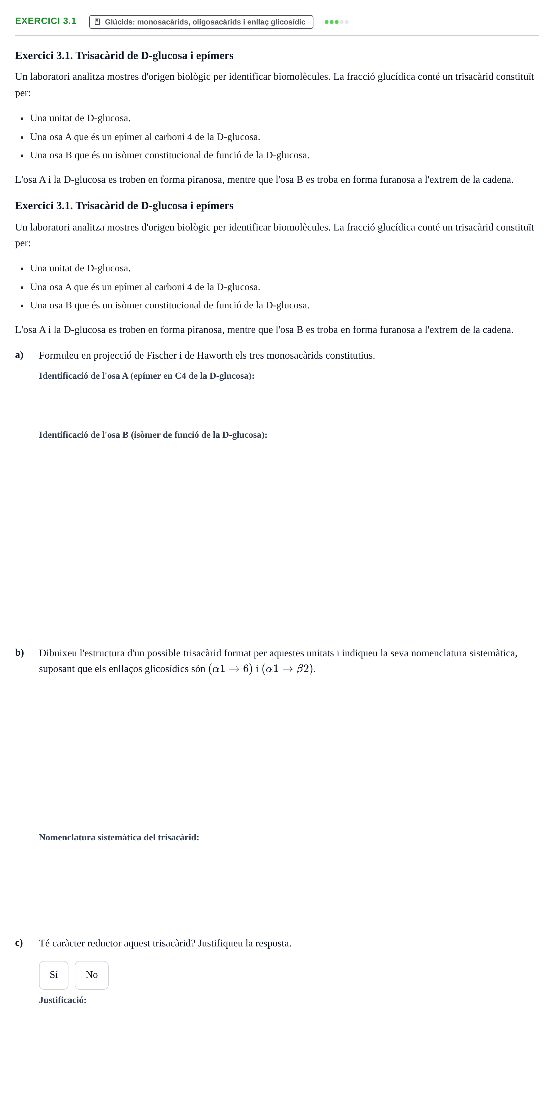 Enunciado: Exercici 3.1 · Química UB 2024