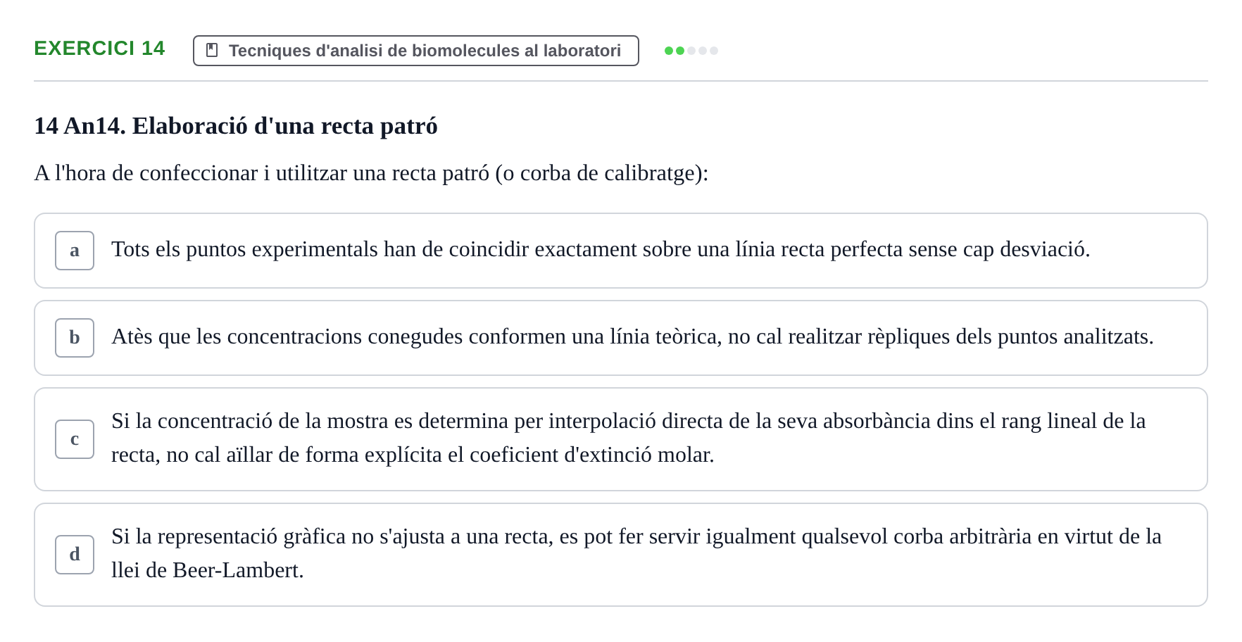 Enunciado: Problema 14 · Biología II UB Examen Parcial de Pràctiques: Anàlisi i Observació