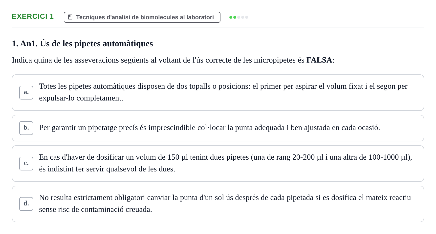 Enunciado: Problema 1 · Biología II UB Examen Parcial de Pràctiques: Anàlisi i Observació