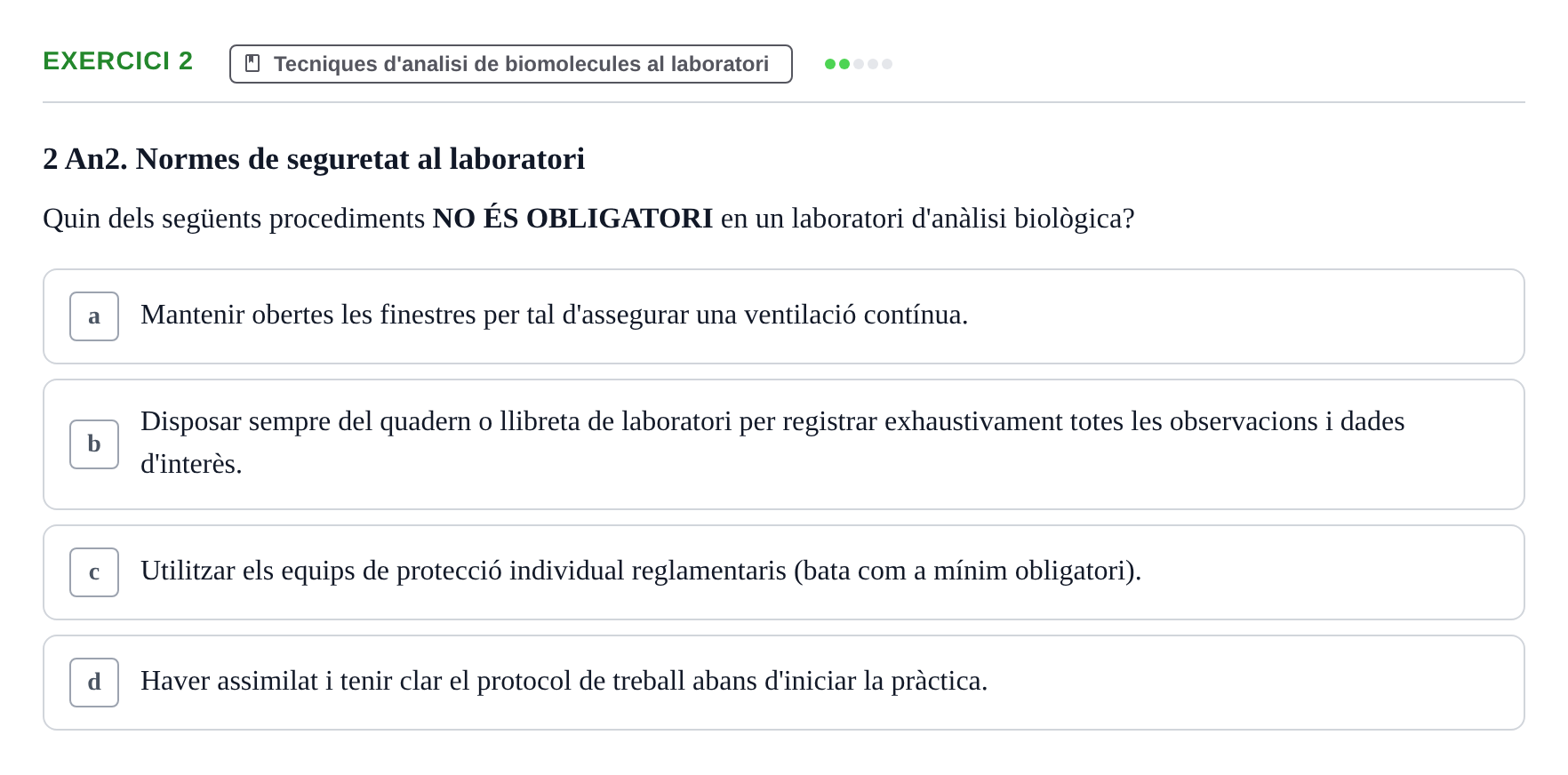 Enunciado: Problema 2 · Biología II UB Examen Parcial de Pràctiques: Anàlisi i Observació