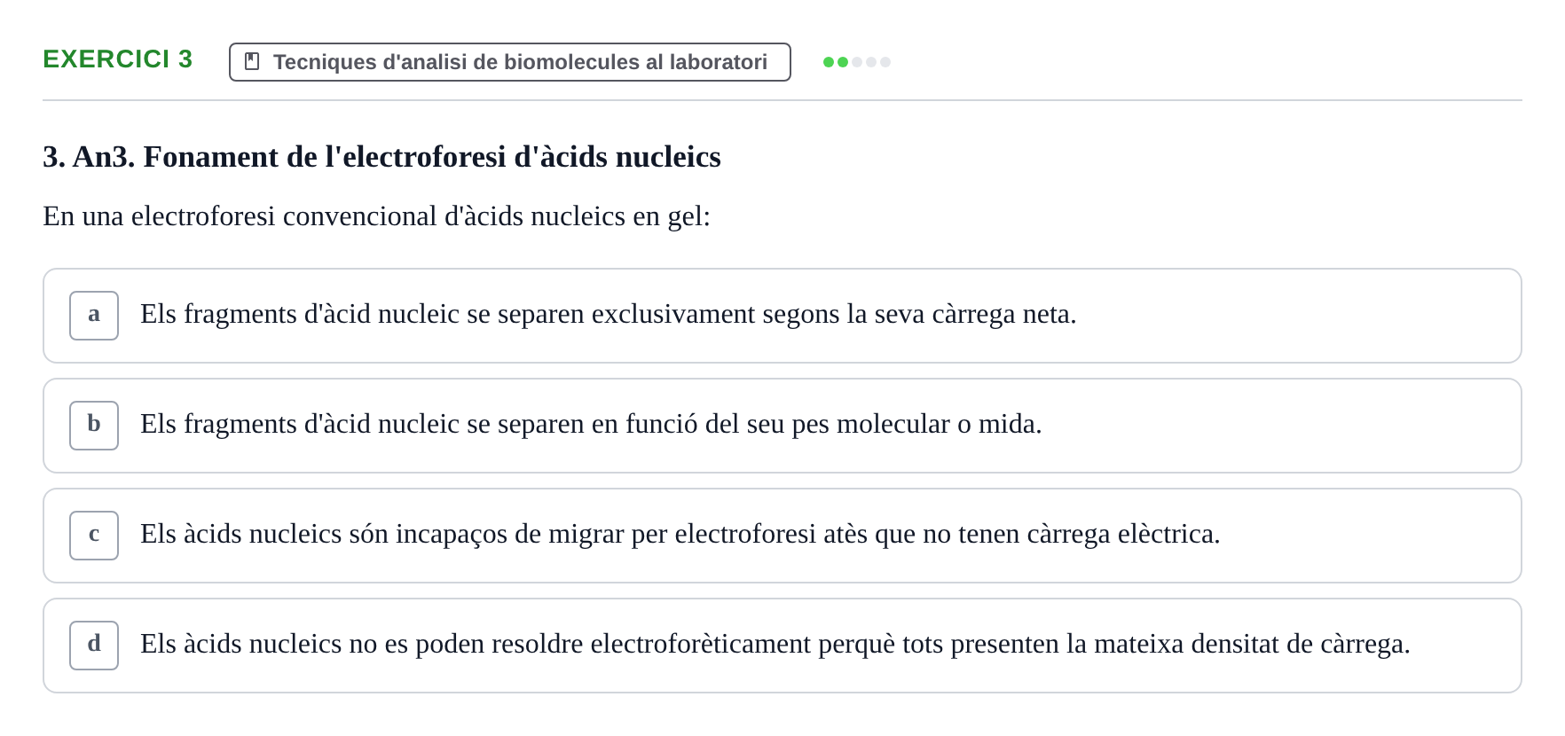 Enunciado: Problema 3 · Biología II UB Examen Parcial de Pràctiques: Anàlisi i Observació