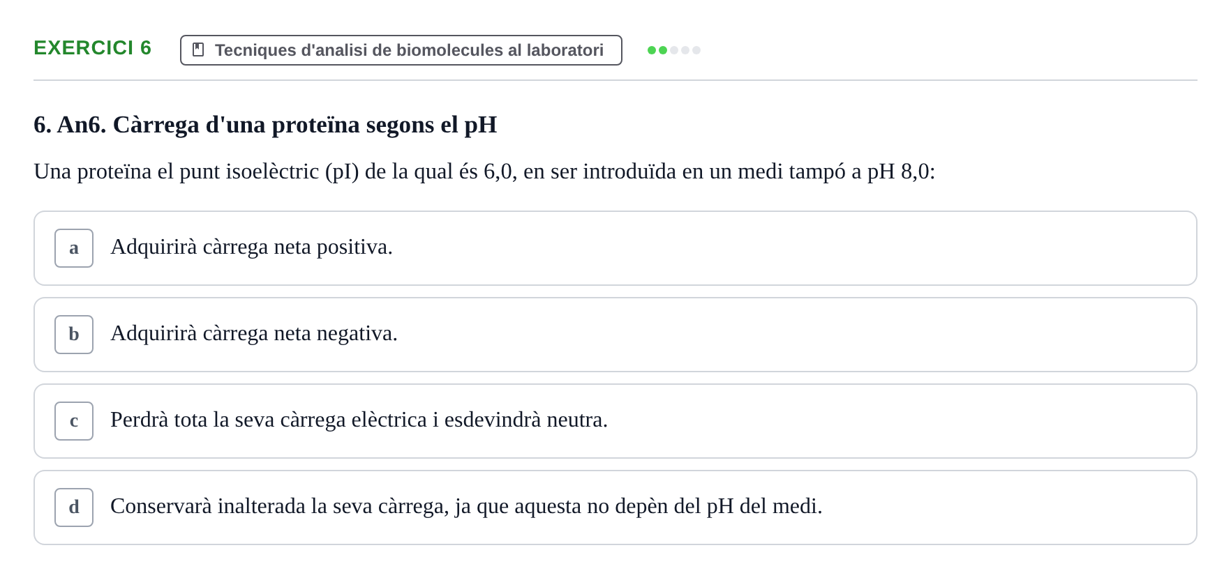 Enunciado: Problema 6 · Biología II UB Examen Parcial de Pràctiques: Anàlisi i Observació