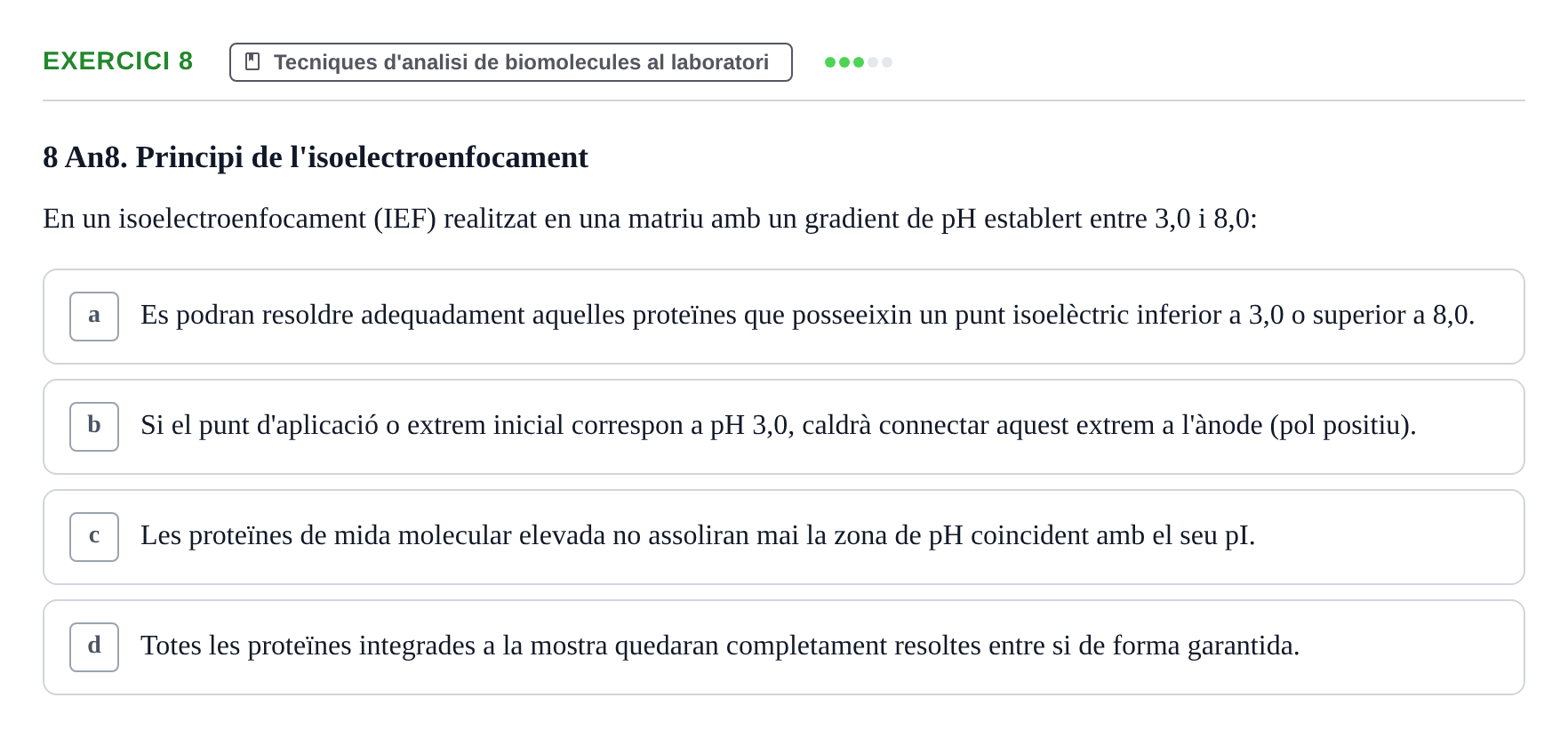 Enunciado: Problema 8 · Biología II UB Examen Parcial de Pràctiques: Anàlisi i Observació