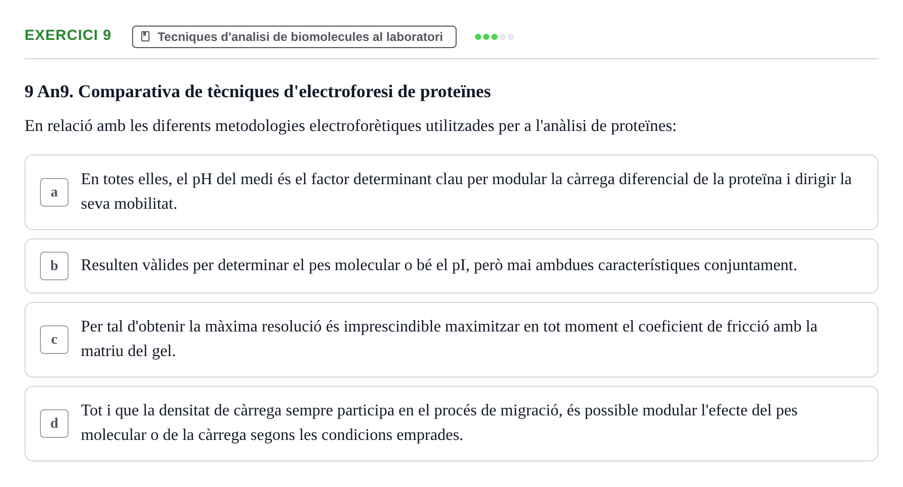 Enunciado: Problema 9 · Biología II UB Examen Parcial de Pràctiques: Anàlisi i Observació