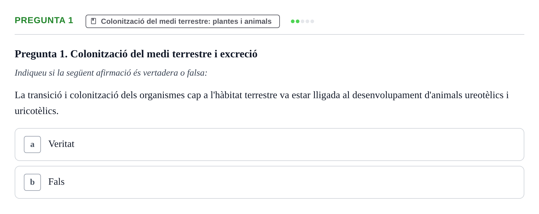 Enunciado: Pregunta 1 · Biología I UB 2022