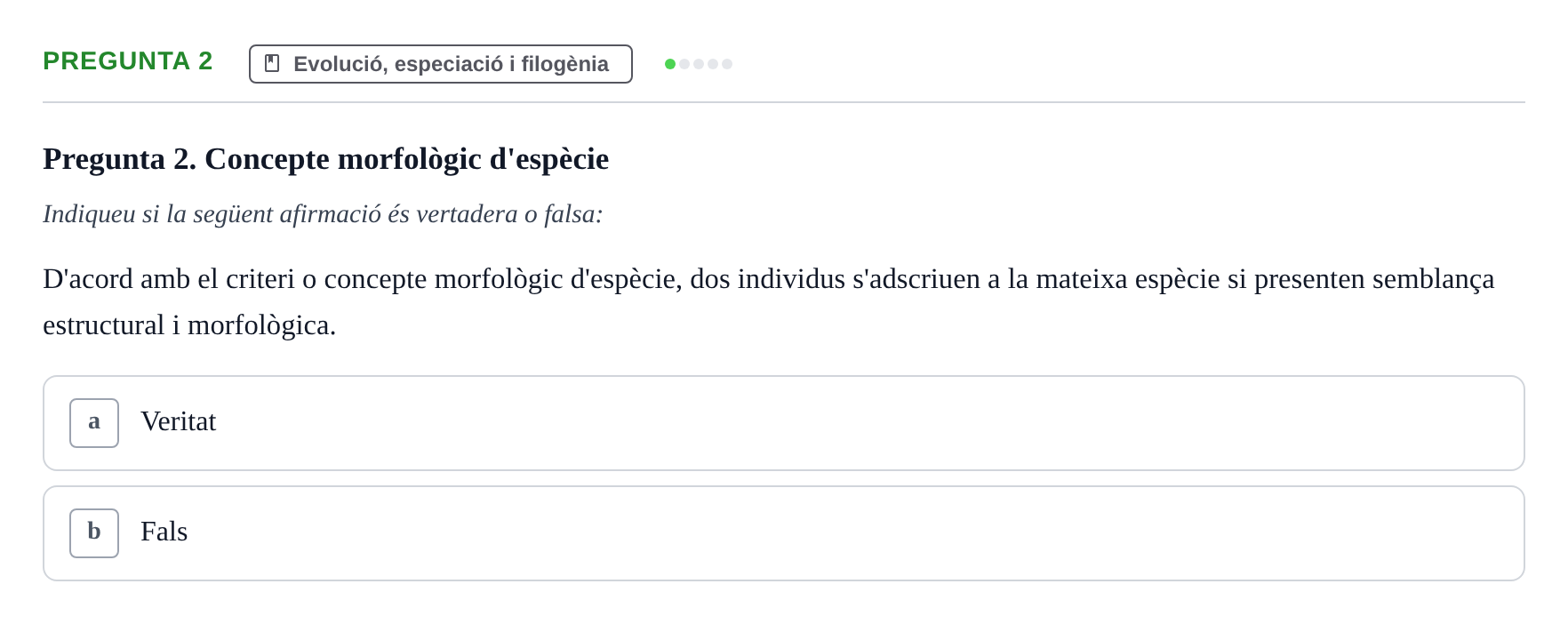 Enunciado: Pregunta 2 · Biología I UB 2022