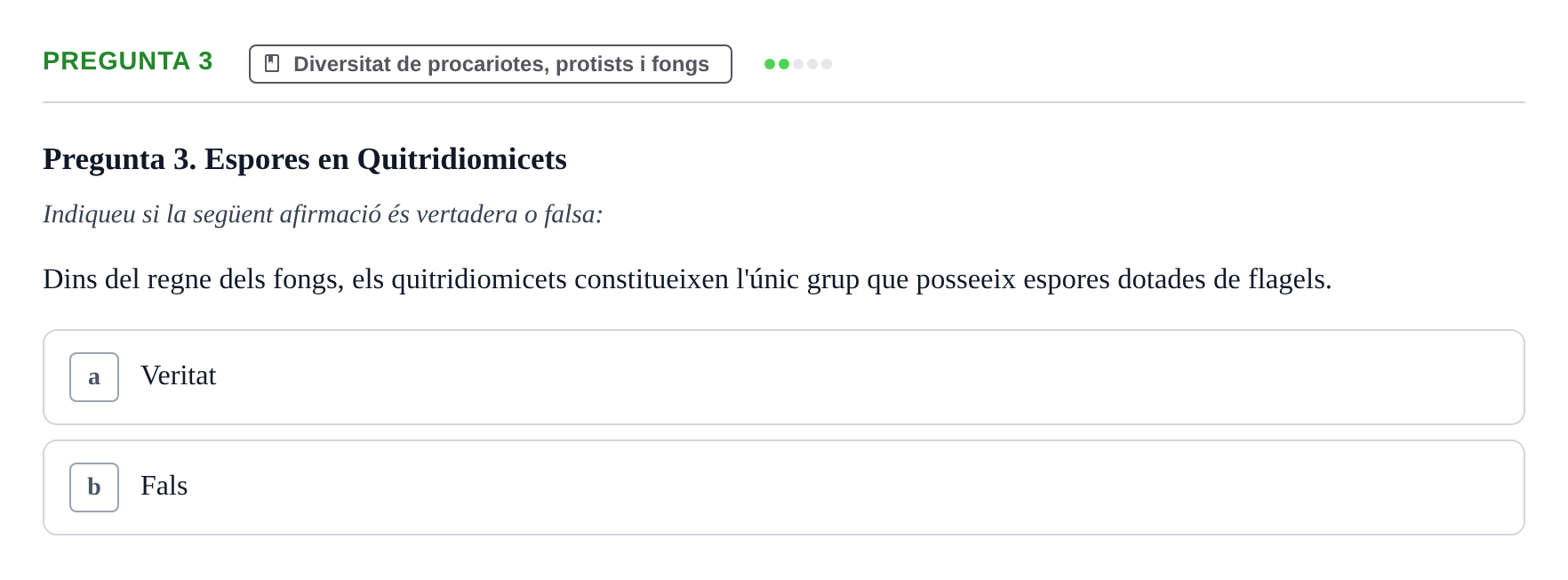 Enunciado: Pregunta 3 · Biología I UB 2022
