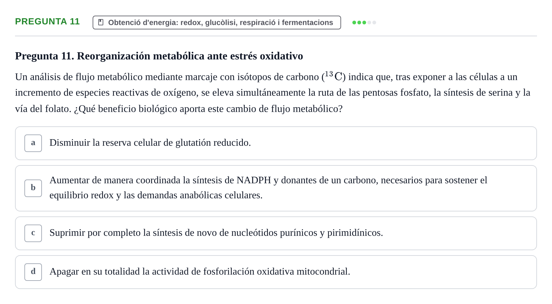 Enunciado: Pregunta 11
