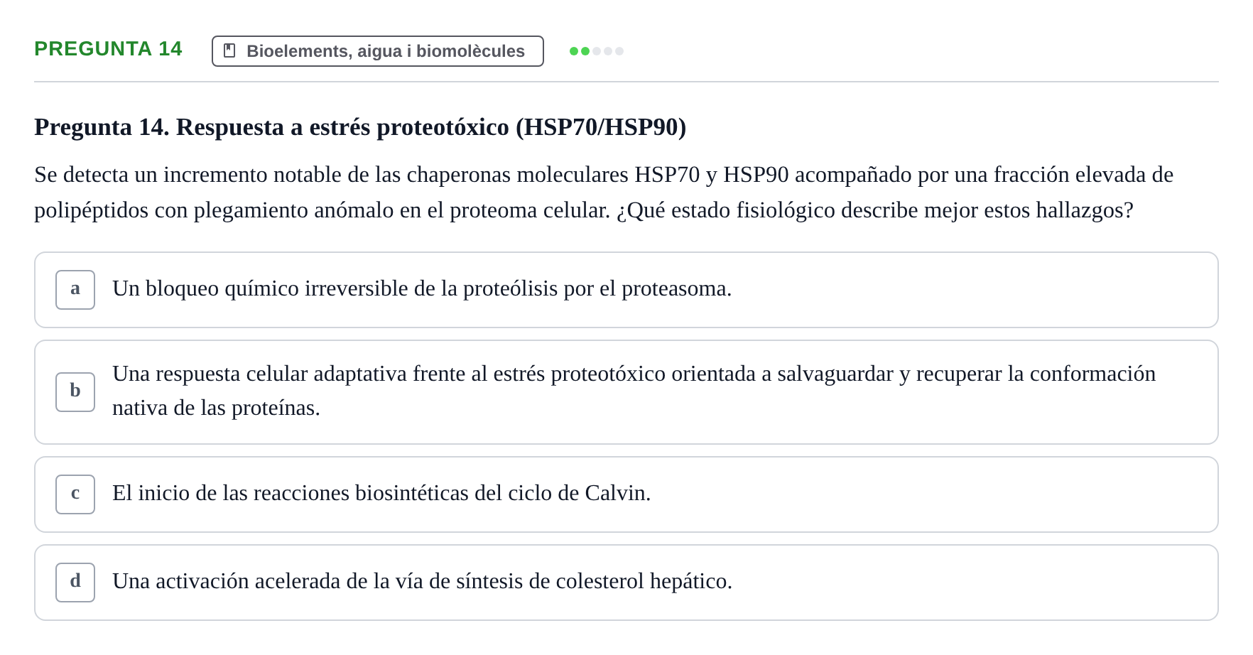 Enunciado: Pregunta 14