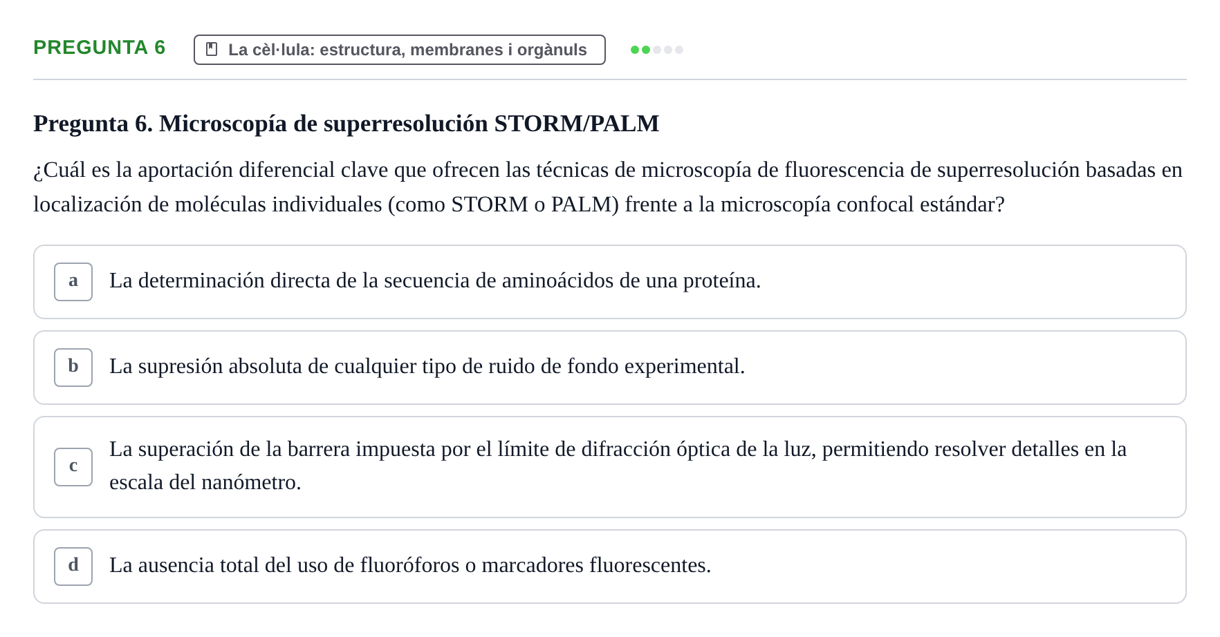 Enunciado: Pregunta 6