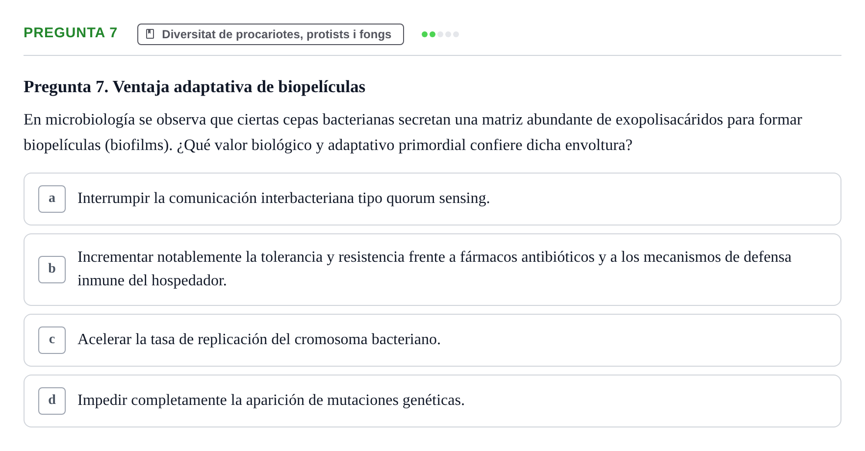 Enunciado: Pregunta 7