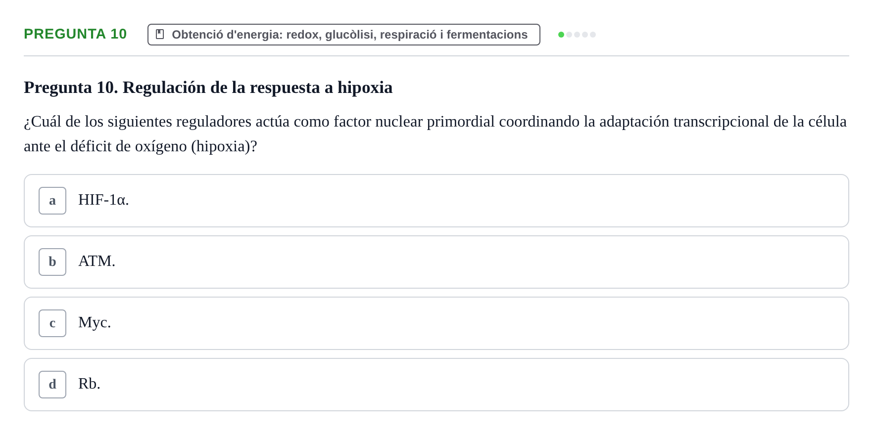 Enunciado: Pregunta 10