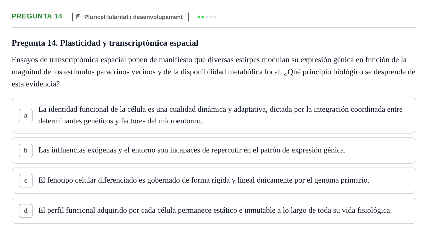 Enunciado: Pregunta 14