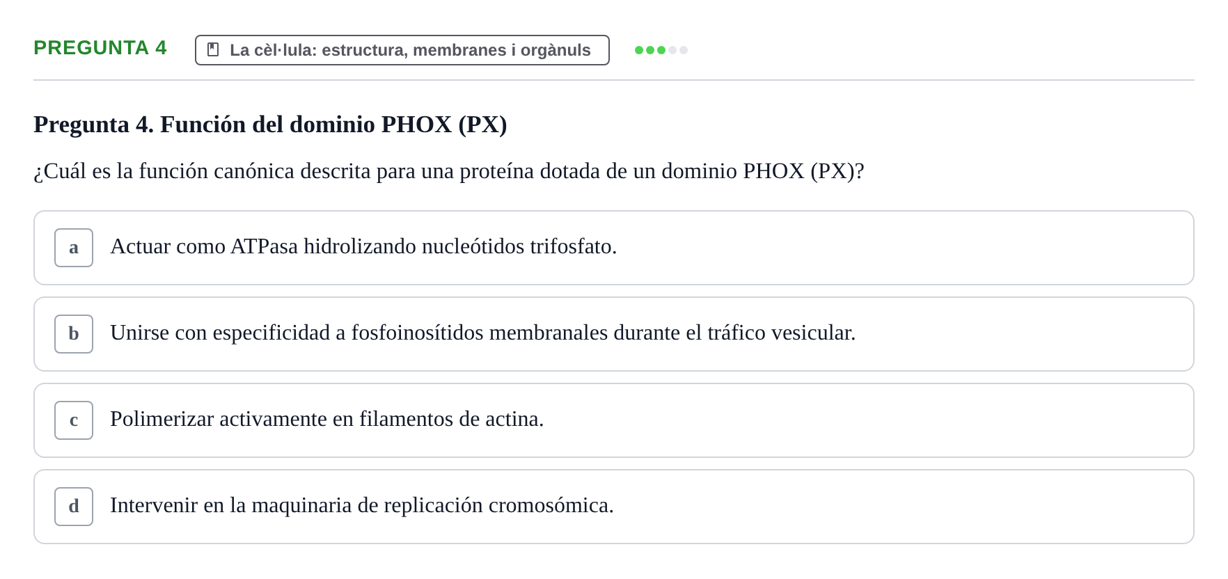 Enunciado: Pregunta 4