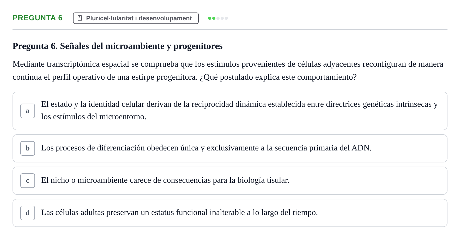 Enunciado: Pregunta 6