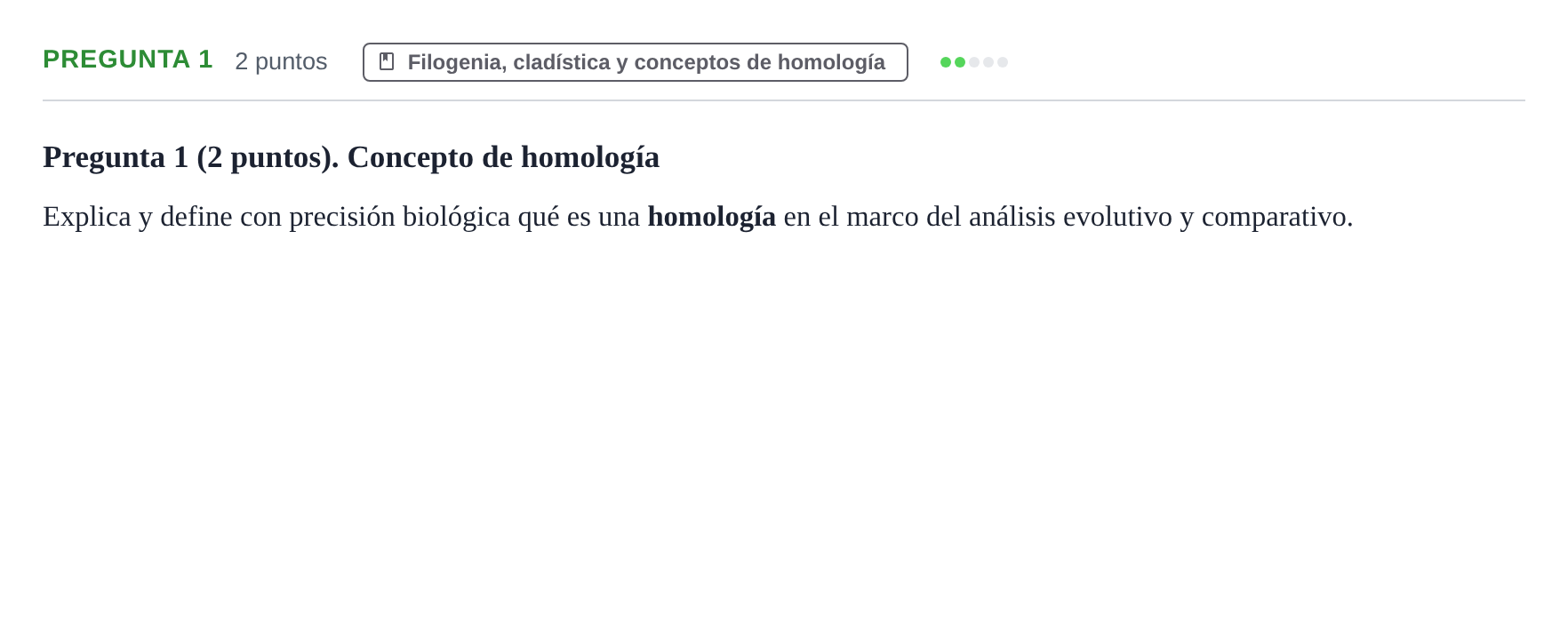 Enunciado: Pregunta 1 · Antropología Biológica UB 2021