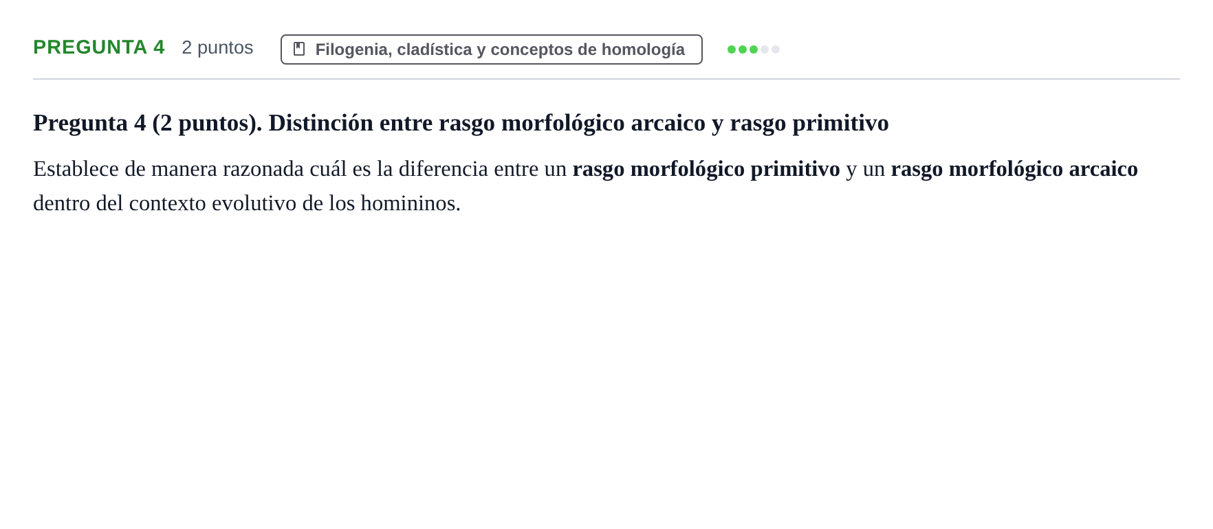 Enunciado: Pregunta 4 · Antropología Biológica UB 2021