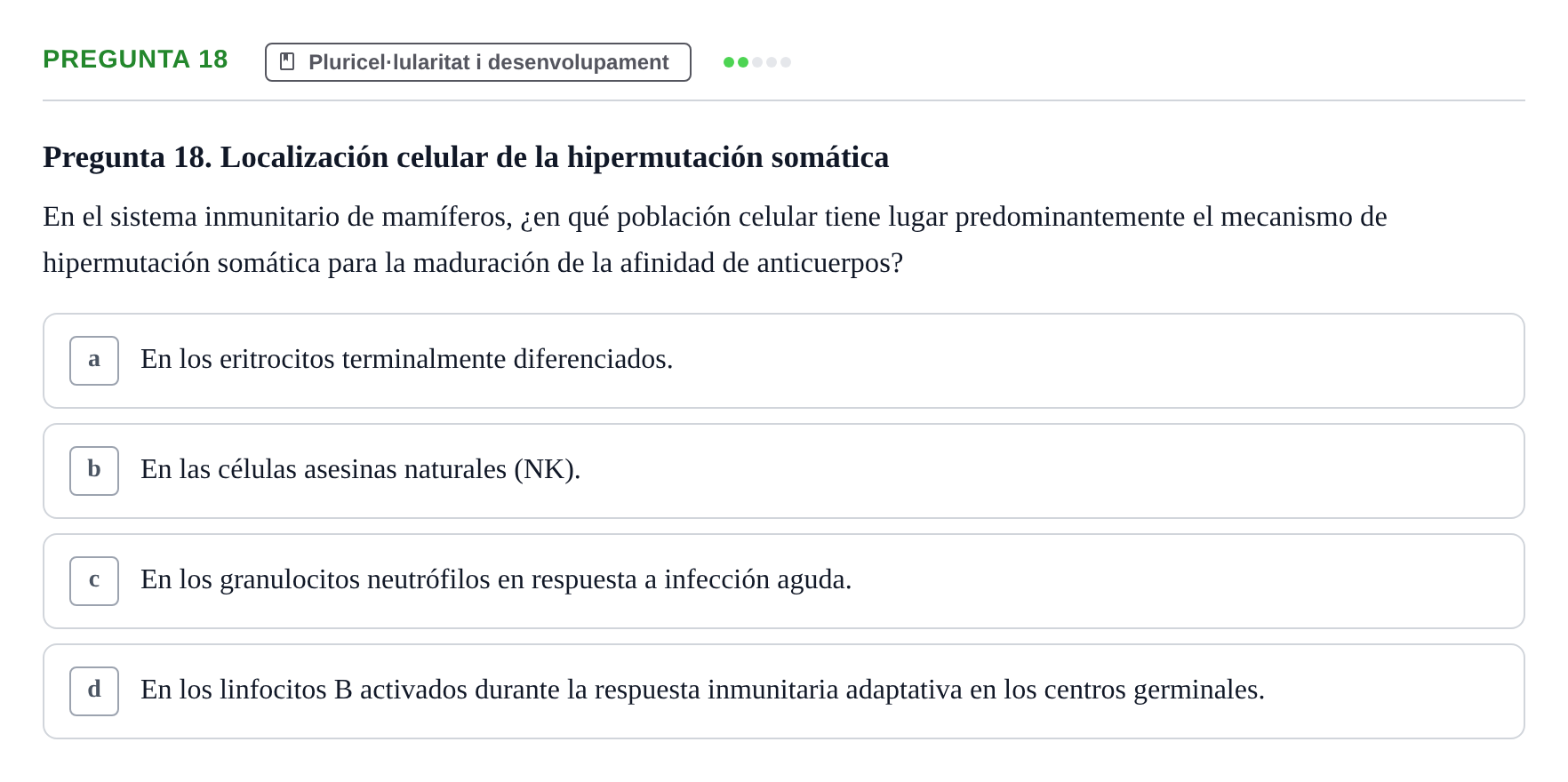 Enunciado: Pregunta 18