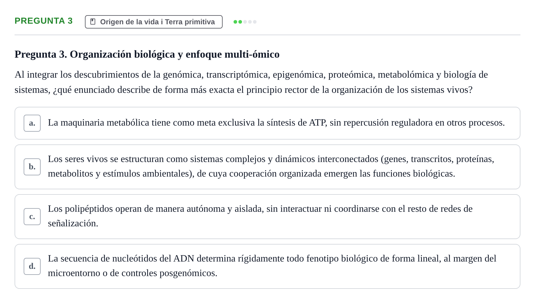 Enunciado: Pregunta 3