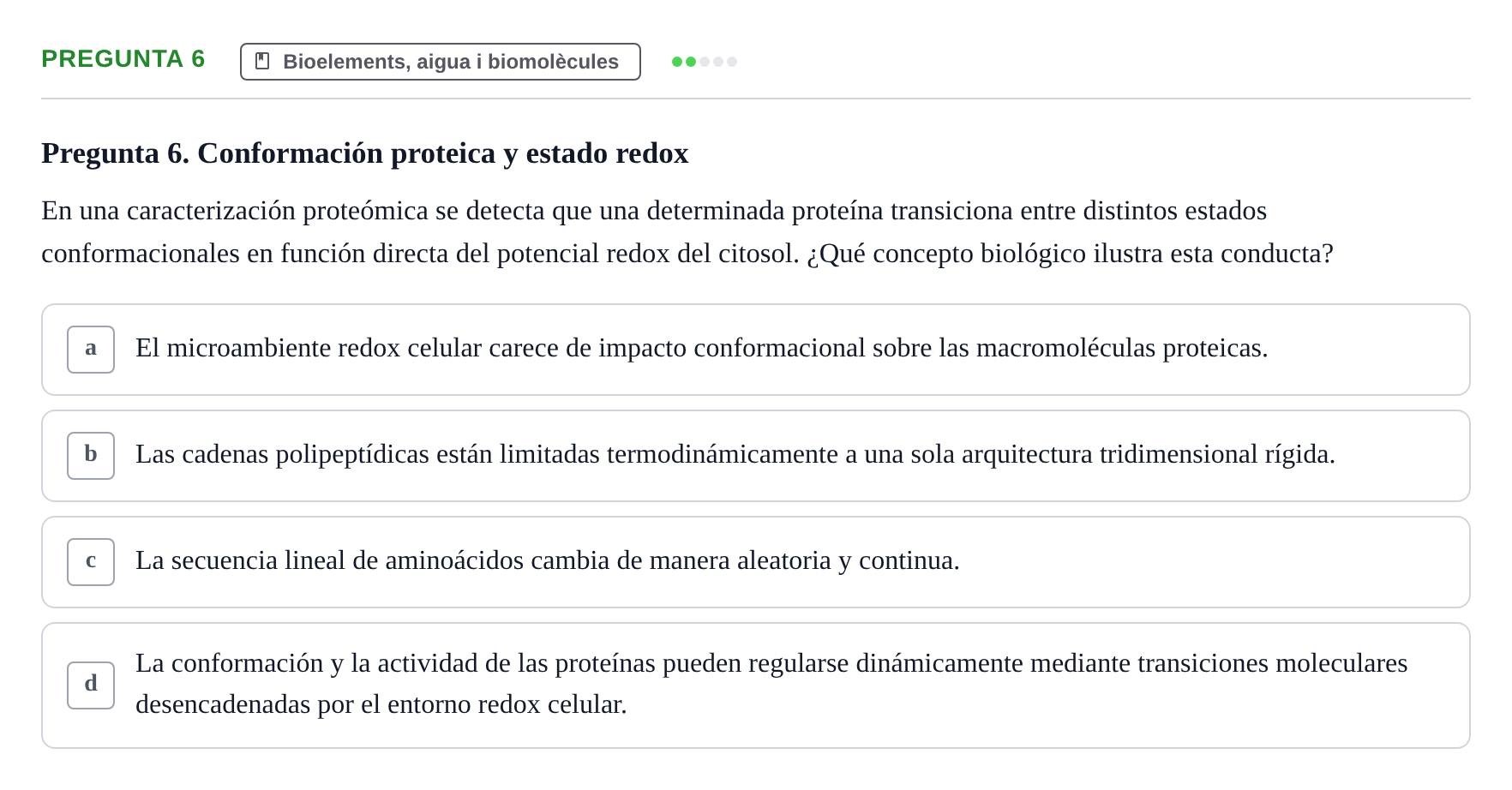 Enunciado: Pregunta 6