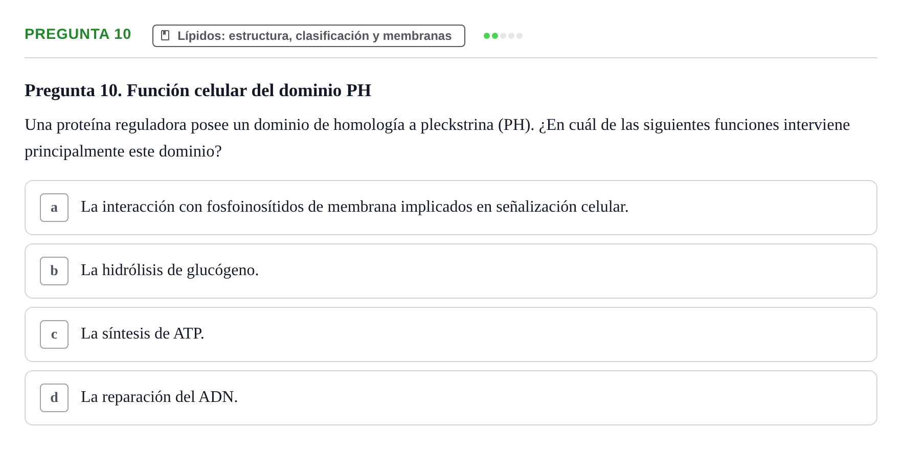Enunciado: Pregunta 10