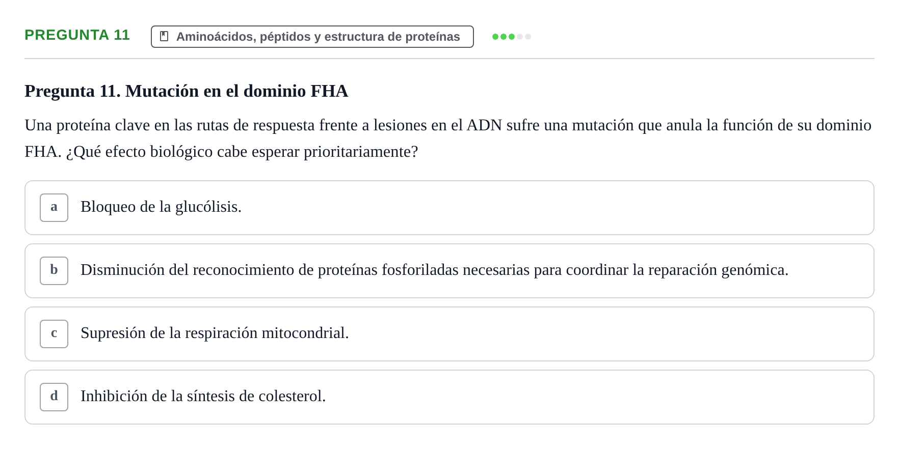 Enunciado: Pregunta 11