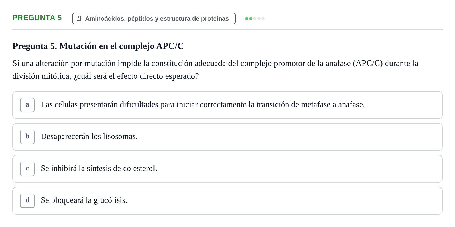 Enunciado: Pregunta 5