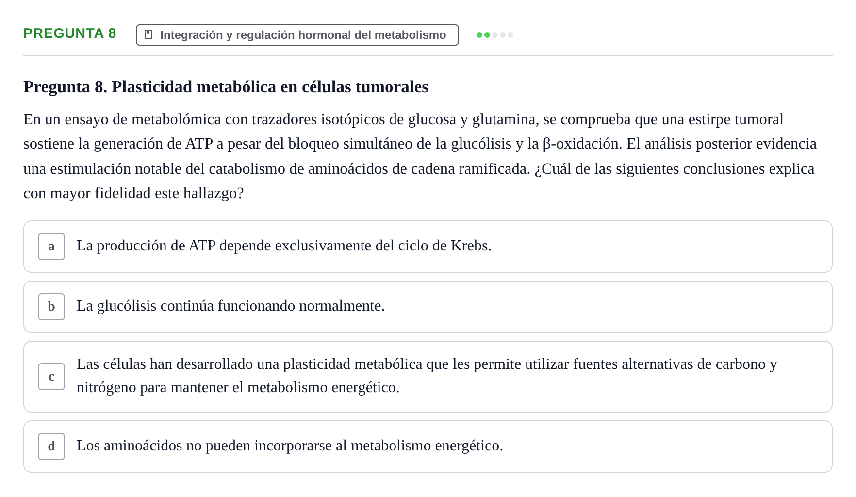 Enunciado: Pregunta 8