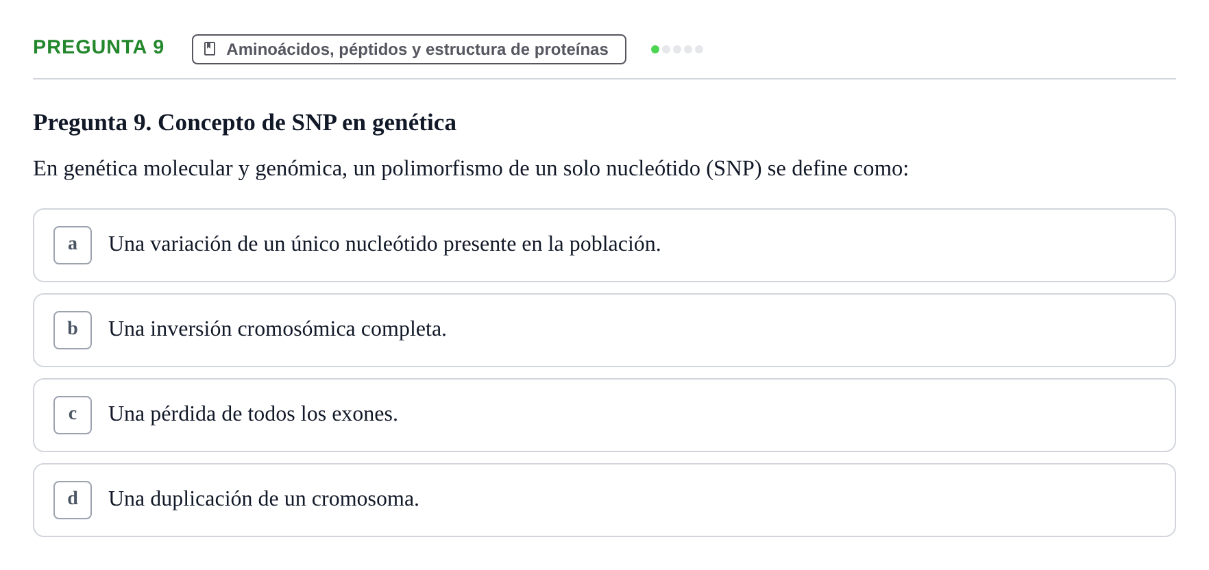 Enunciado: Pregunta 9