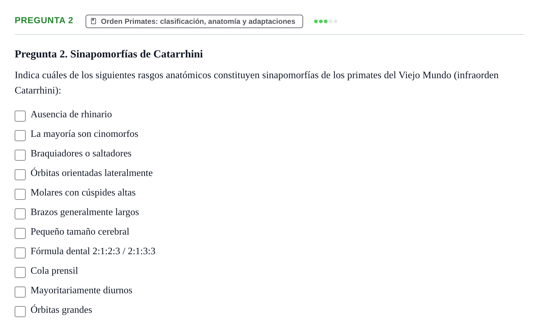 Enunciado: Pregunta 2 · Antropología Biológica UB 2015