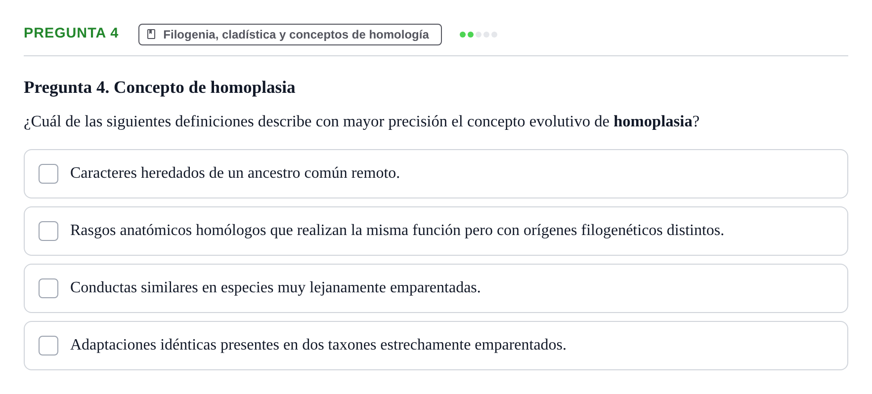 Enunciado: Pregunta 4 · Antropología Biológica UB 2015