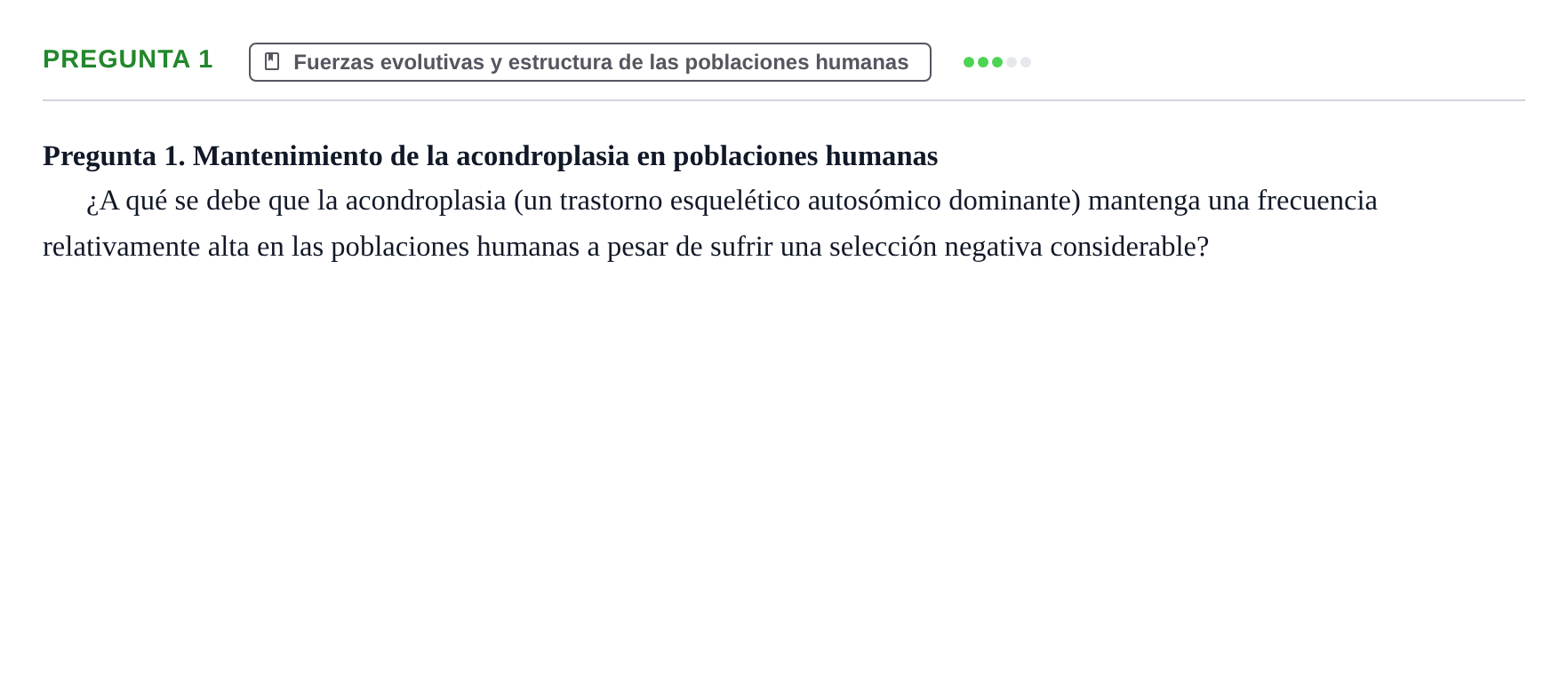 Enunciado: Pregunta 1 · Antropología Biológica UB Juny 2015