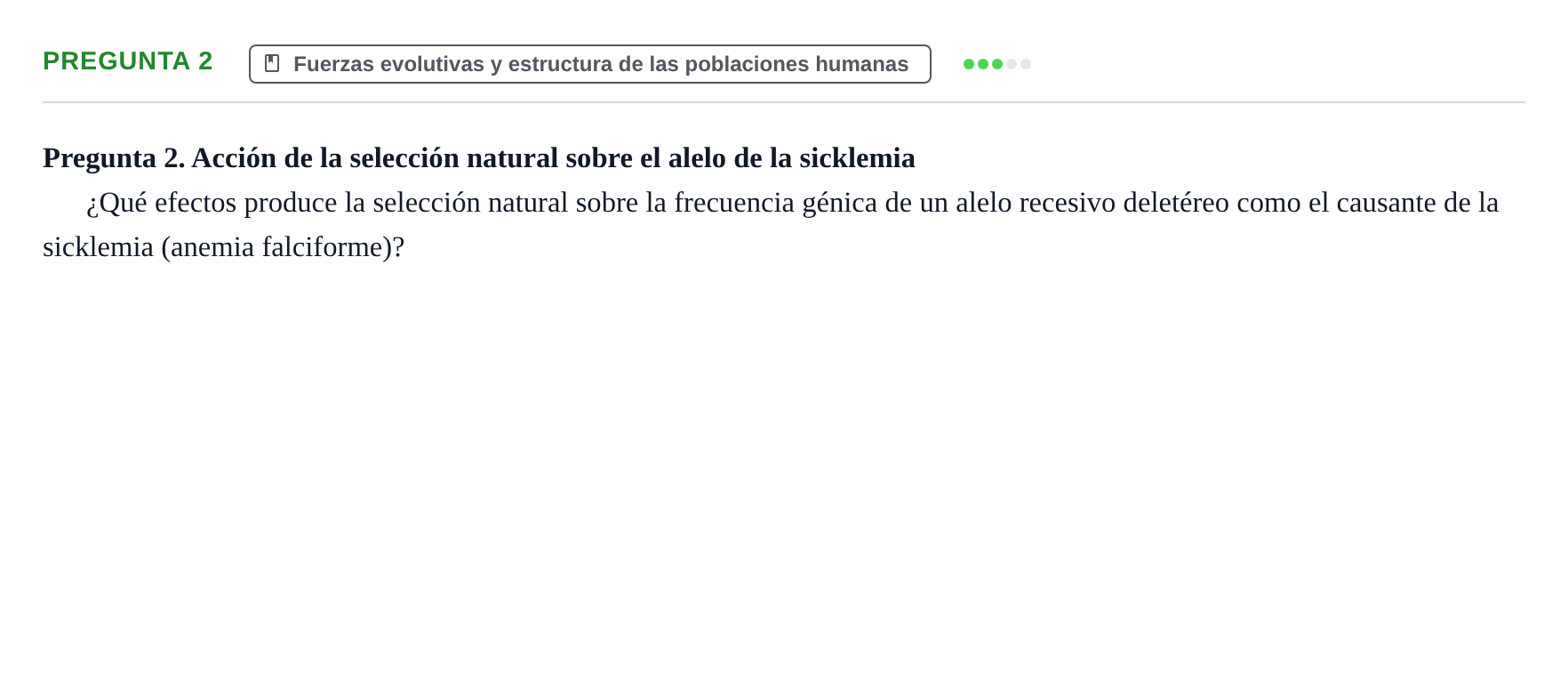 Enunciado: Pregunta 2 · Antropología Biológica UB Juny 2015