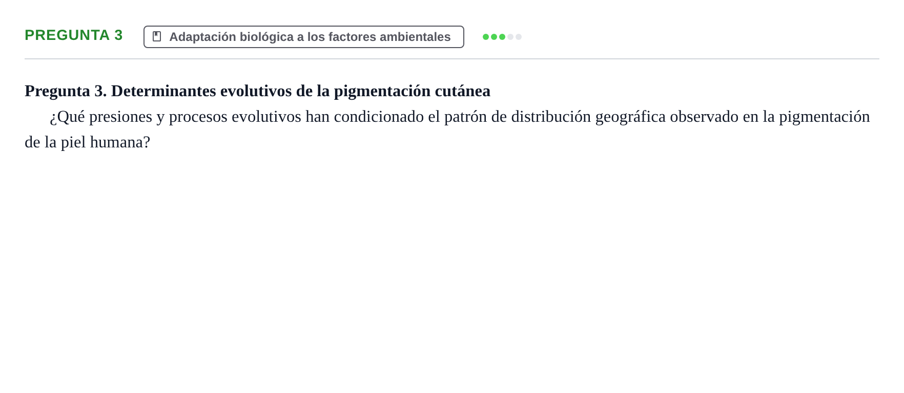 Enunciado: Pregunta 3 · Antropología Biológica UB Juny 2015