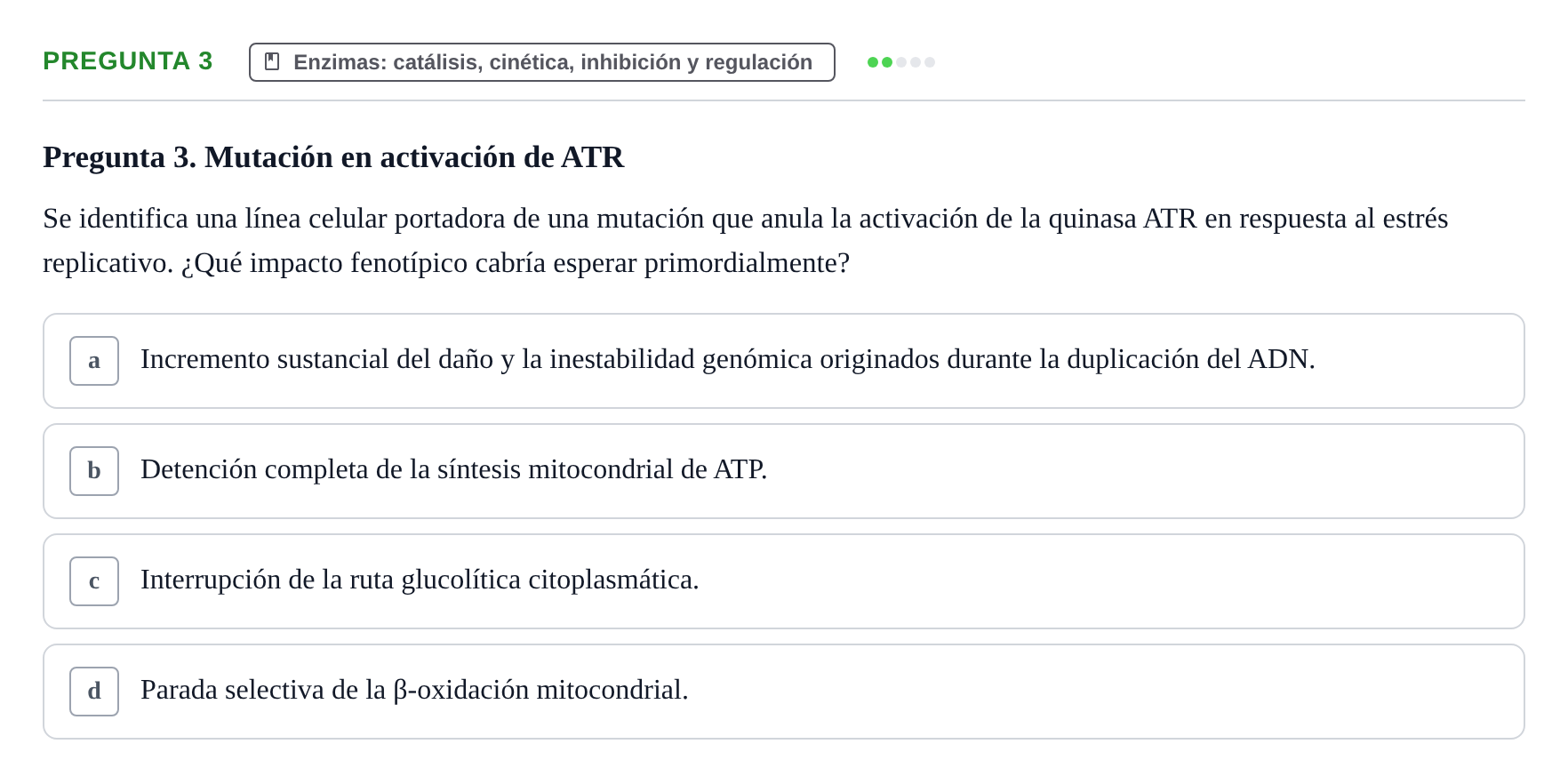 Enunciado: Pregunta 3