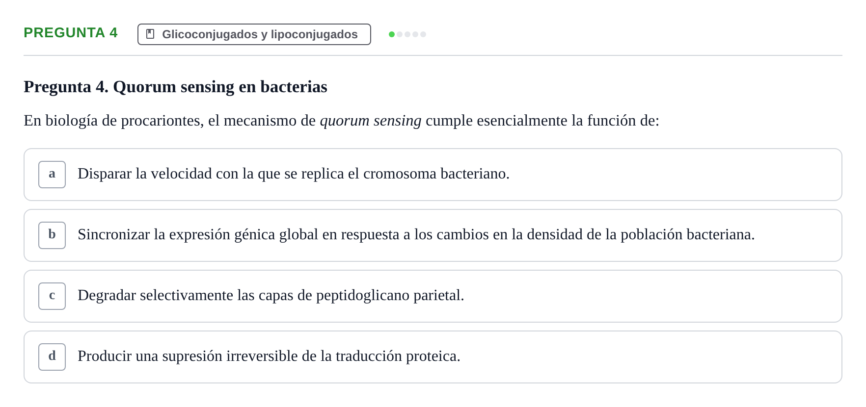 Enunciado: Pregunta 4