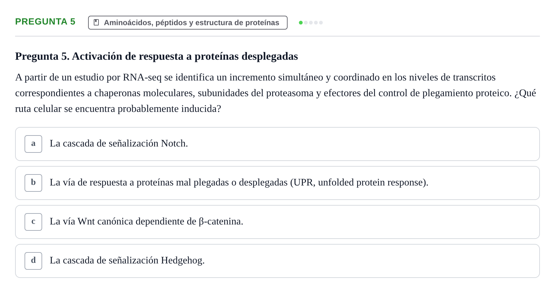 Enunciado: Pregunta 5