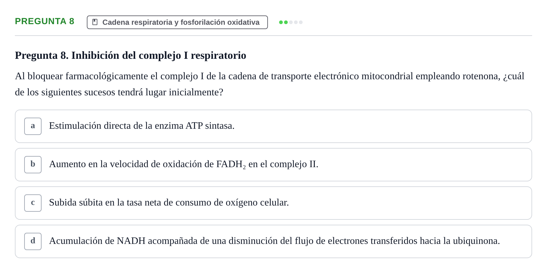 Enunciado: Pregunta 8