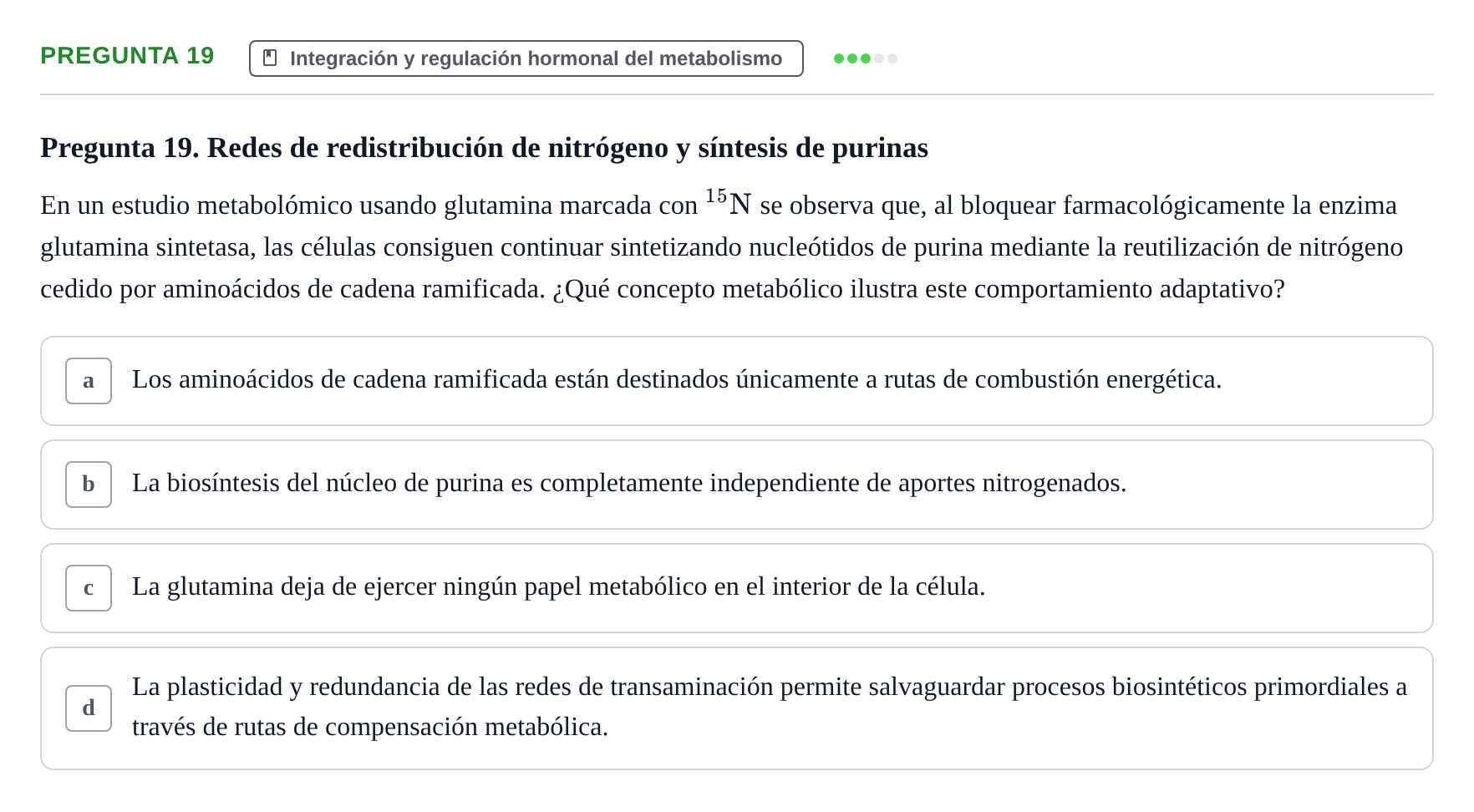 Enunciado: Pregunta 19