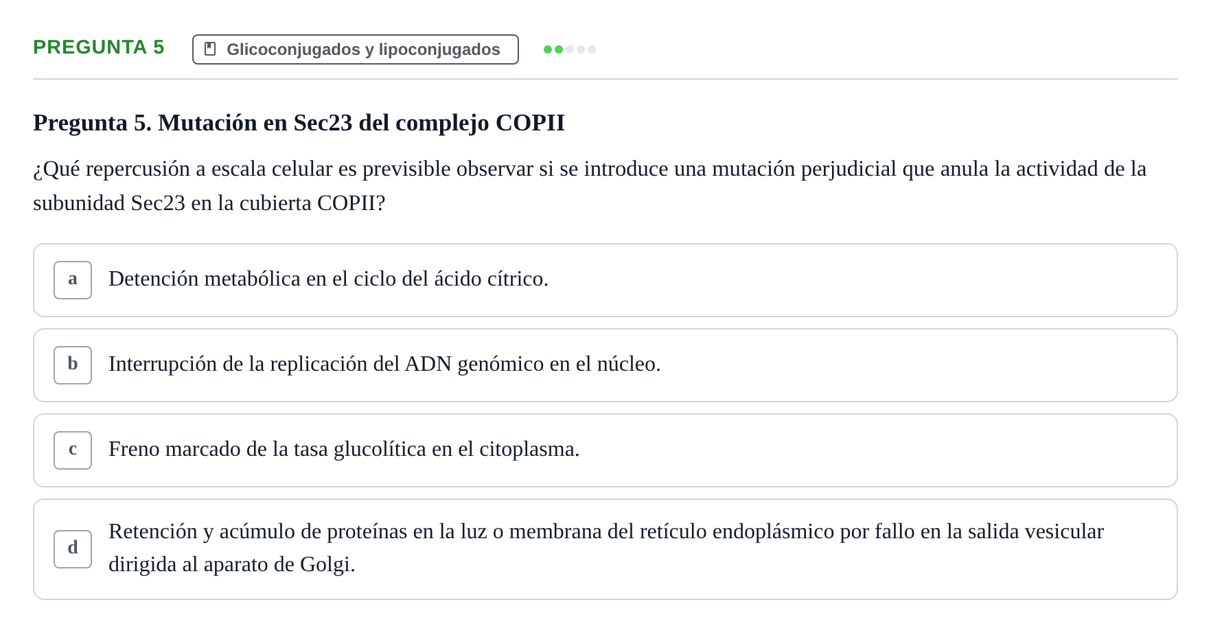 Enunciado: Pregunta 5