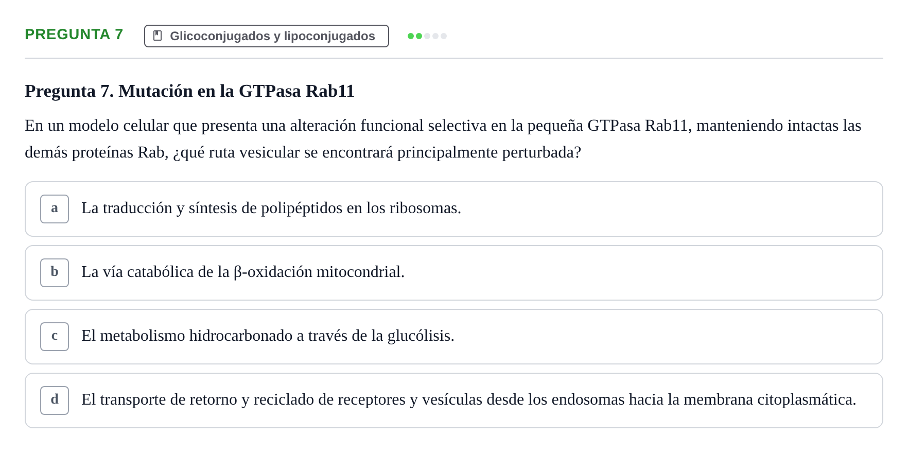 Enunciado: Pregunta 7