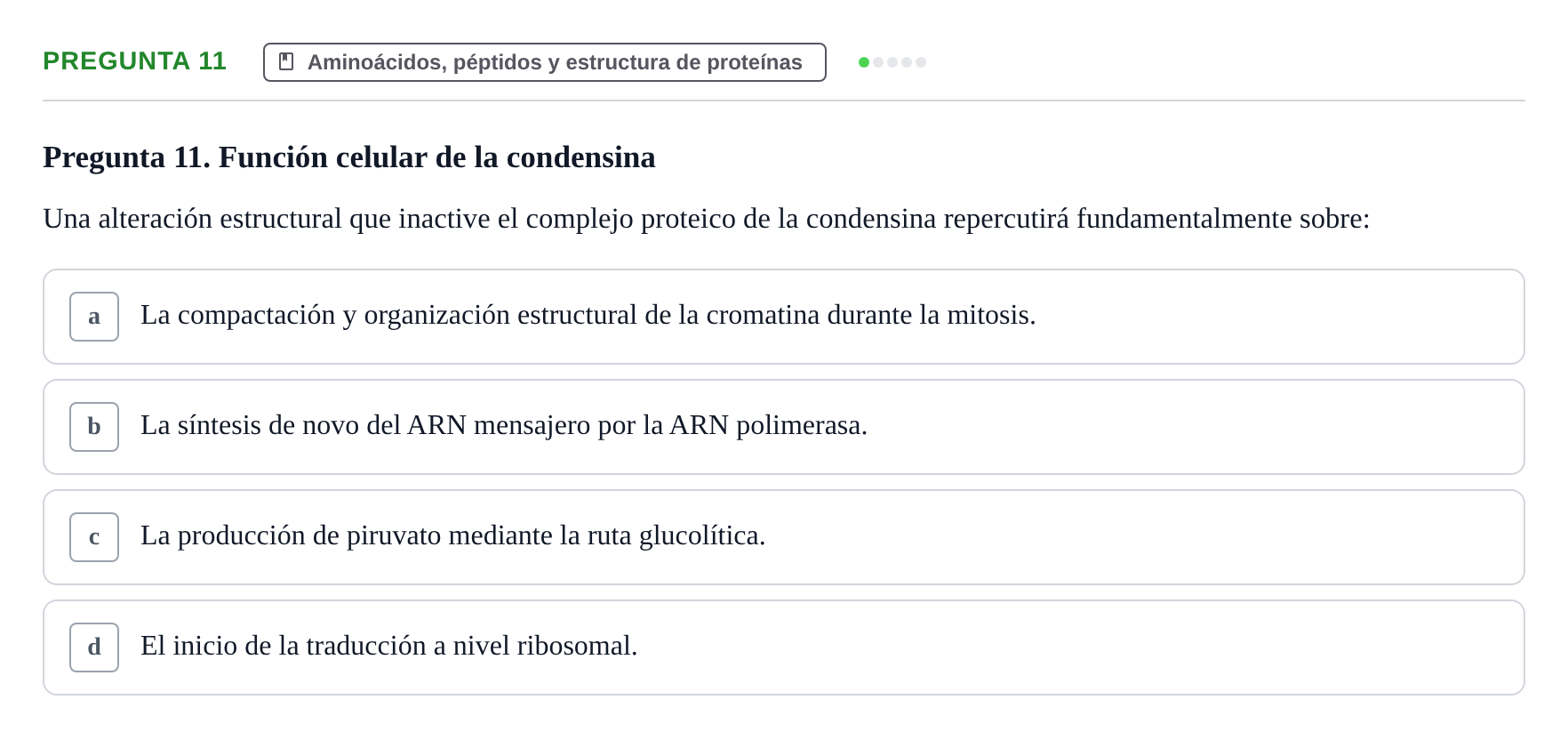 Enunciado: Pregunta 11